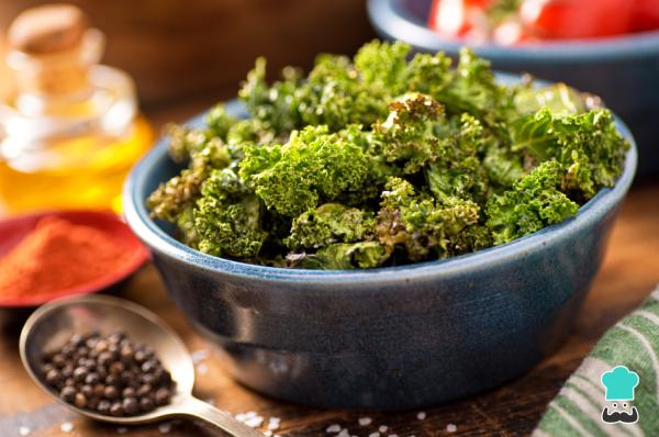 Receta de Chips de kale al horno - Paso 5