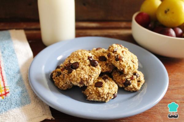 Recetas de postres en microondas fáciles - Galletas de avena en microondas