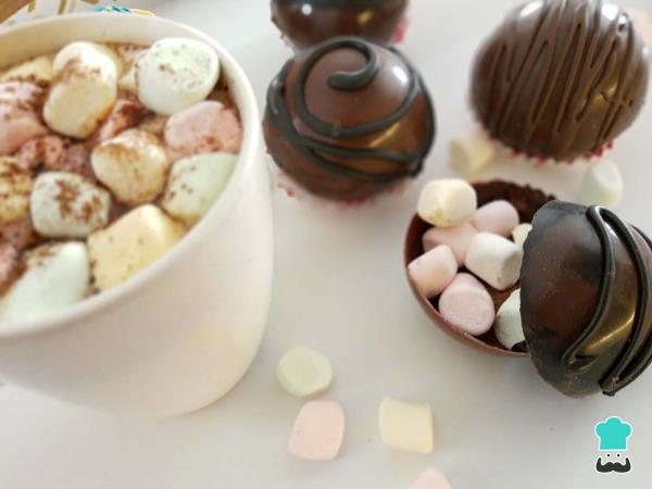 Postres para San Valentín - Bombas de chocolate