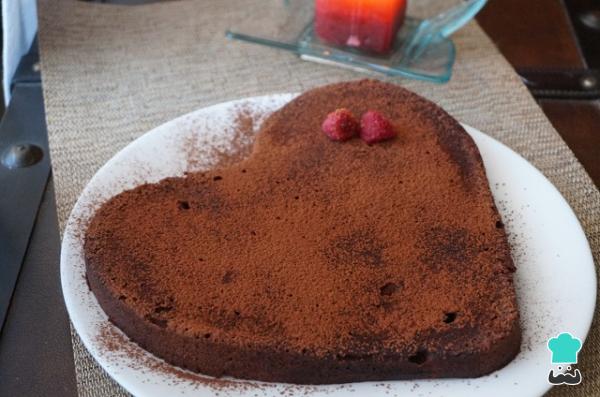 Postres para San Valentín - Bizcocho de San Valentín con forma de corazón