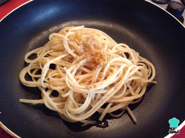 Receta de Espaguetis alfredo - Paso 3