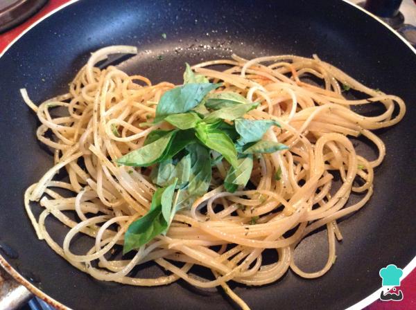 Receta de Espaguetis alfredo - Paso 5