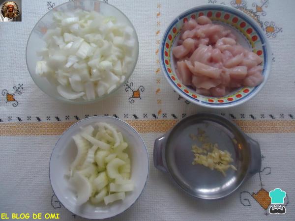 Receta de Fideos chinos a la Birmana - Paso 2