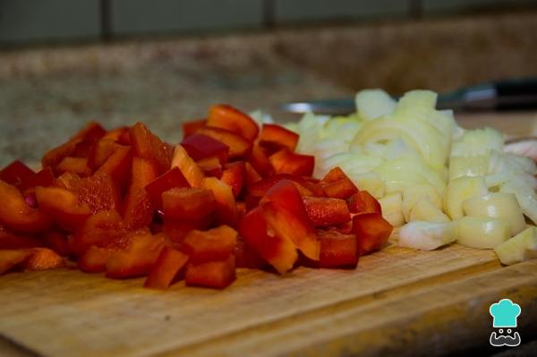 Receta de Berenjenas rellenas de verduras al horno - Paso 3