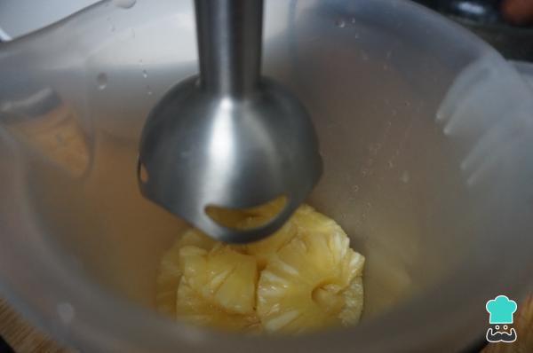 Receta de Flan de piña - Paso 1