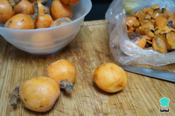 Receta de Mermelada de nísperos - Paso 1