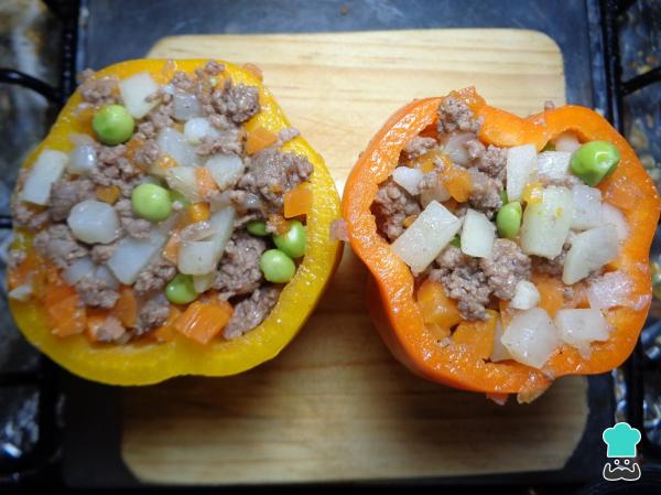 Receta de Pimiento relleno de carne molida - Paso 7