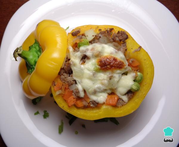 Receta de Pimiento relleno de carne molida - Paso 9