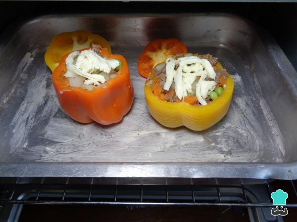 Receta de Pimiento relleno de carne molida - Paso 8