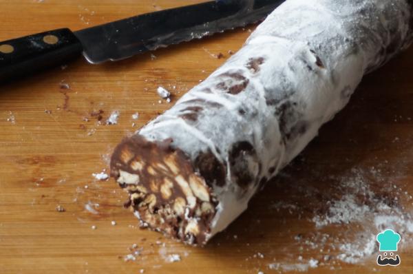 Receta de Salchichón de chocolate - Paso 8