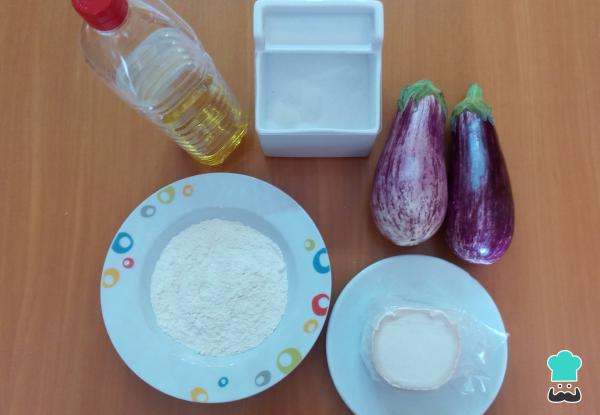 Receta de Berenjenas fritas con queso - Paso 1