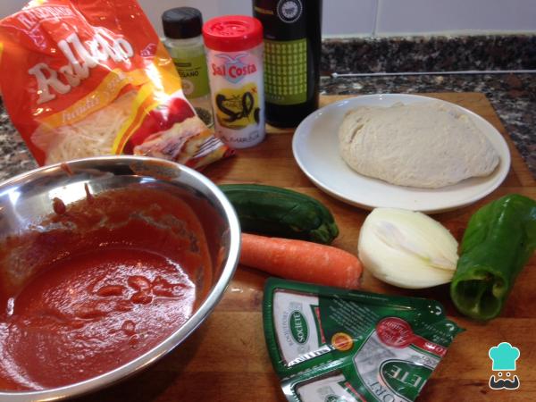 Receta de Calzone de verduras - Paso 1