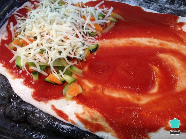 Receta de Calzone de verduras - Paso 4