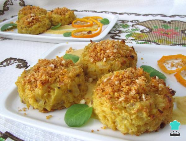 Receta de Tortitas de coliflor veganas - Paso 13