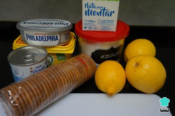 Receta de Tarta de limón sin horno ni gelatina - Paso 1