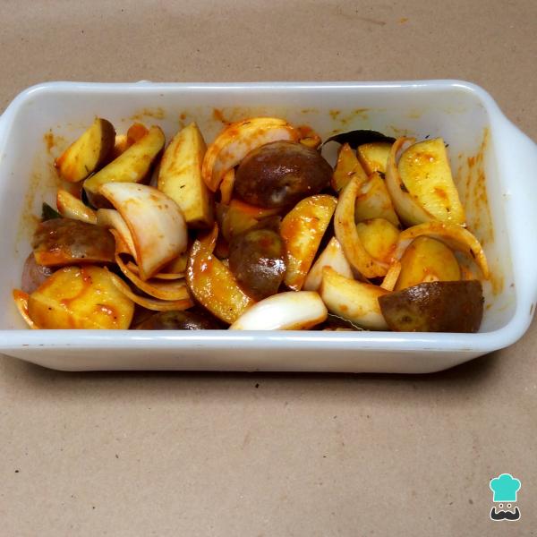 Receta de Patatas cajún - Paso 4