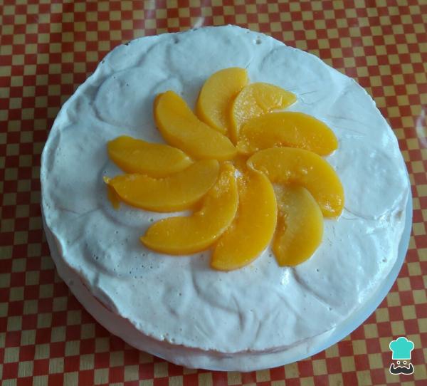 Receta de Pastel de durazno en almíbar - Paso 5