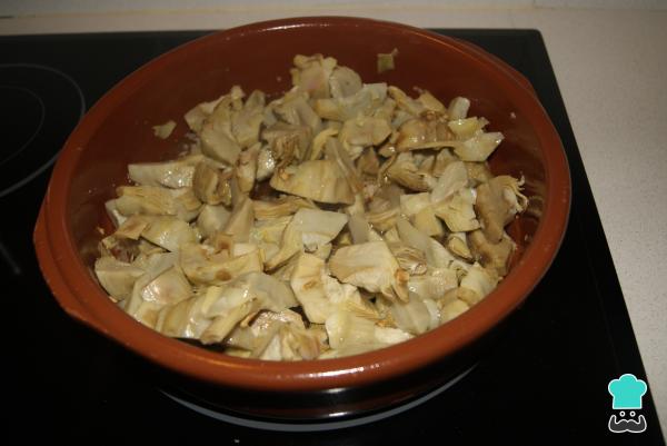 Receta de Alcachofas con jamón - Paso 4