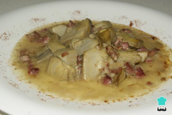 Receta de Alcachofas con jamón - Paso 9