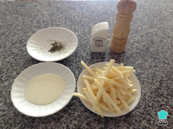 Receta de Batata al horno con crema - Paso 1