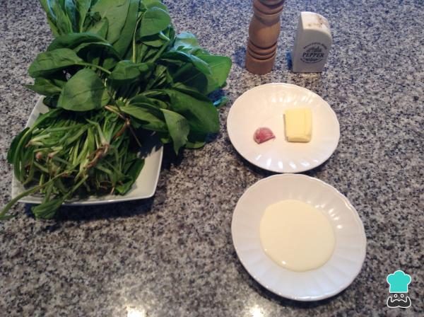 Receta de Puré de espinacas - Paso 1