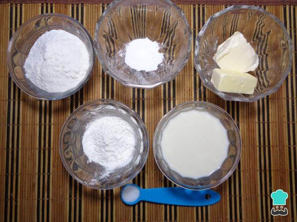 Receta de Crepes con harina de arroz sin huevo - Paso 1