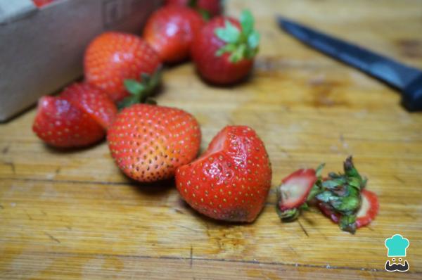 Receta de Sorbete de fresa - Paso 1