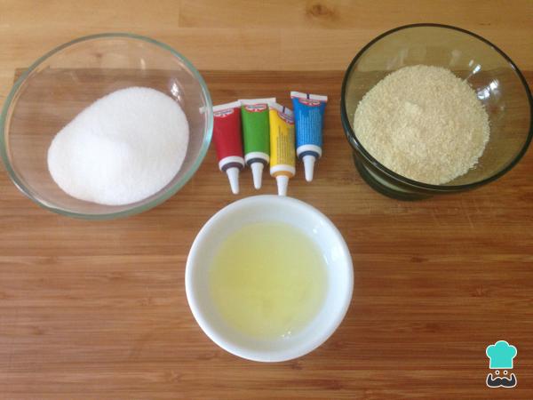 Receta de Frutas de mazapán - Paso 1