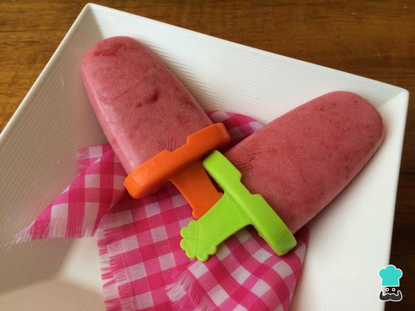 Receta de Paletas cremosas de fresas - Paso 5