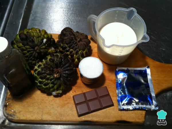 Receta de Mousse de chirimoya paso a paso - Paso 1