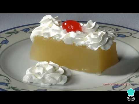 Receta de gelatina de piña natural