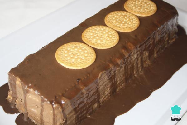 Receta de Tarta fácil de chocolate y galletas