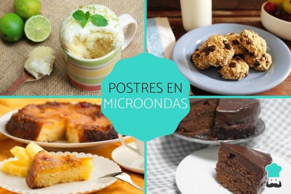 Recetas de postres en microondas fáciles