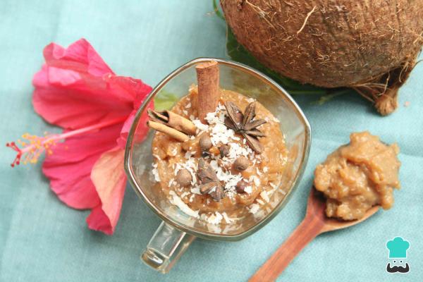 Receta de Arroz con coco dulce con papelón