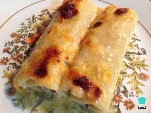 Receta de Canelones de carne y espinacas