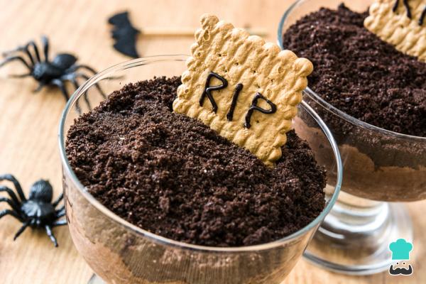 Receta de Mousse de chocolate para Halloween