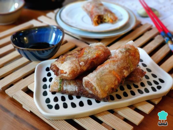 Receta de Rollitos de primavera vegetarianos