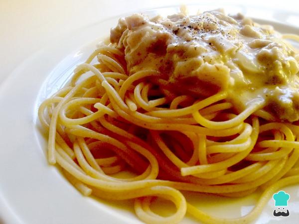 Receta de Espaguetis con atún
