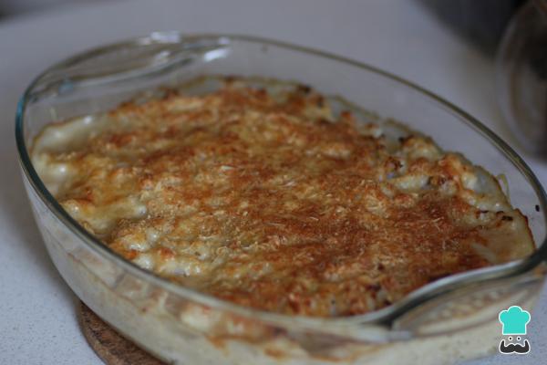 Receta de Coliflor gratinada light y baja en calorías