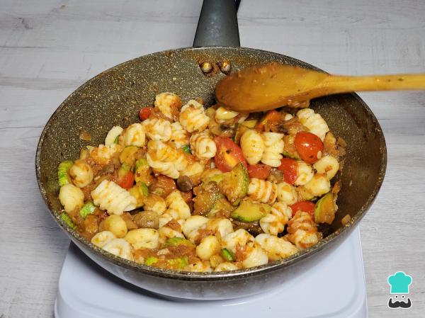 Receta de Ñoquis con verduras - Paso 5
