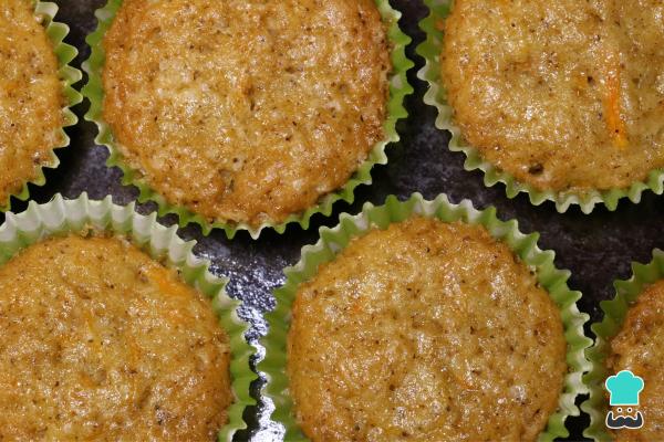 Postres sin gluten y sin lactosa fáciles - Cupcakes de zanahoria sin gluten y sin lactosa