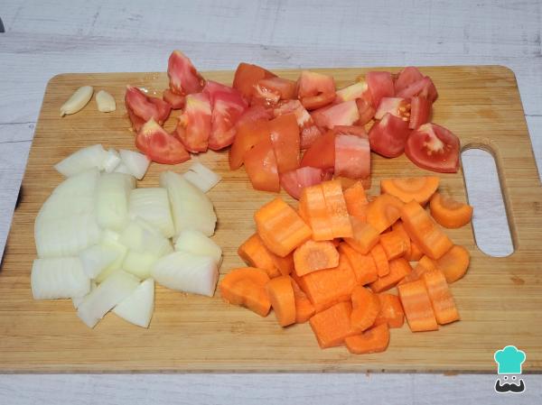 Receta de Tallarines rojos con huancaína - Paso 3