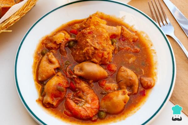 Platos típicos de España - Zarzuela de mariscos