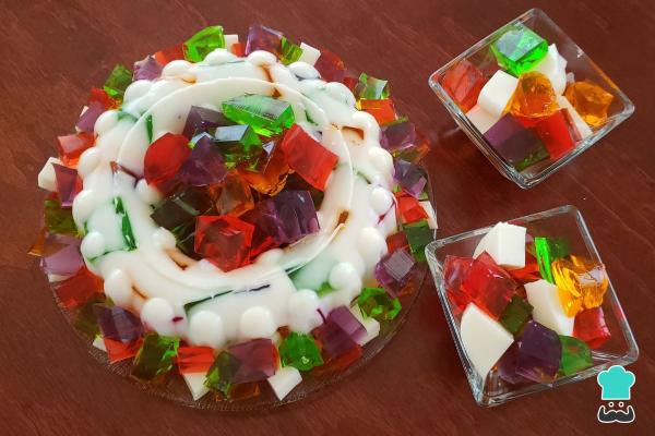 Postres fríos que puedes preparar sin horno - Gelatina mosaico